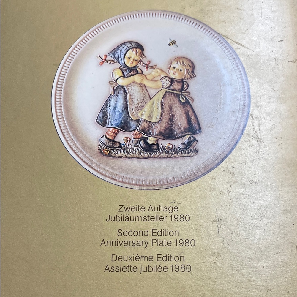 Hummel 1980 Collectable Anniversary Plate - Cream and Browne - Picture 2 of 8